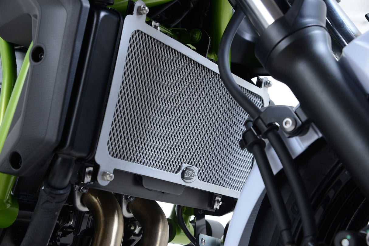 R&G Racing Radiator Guard Black for Kawasaki Ninja 650/Z650 17-20