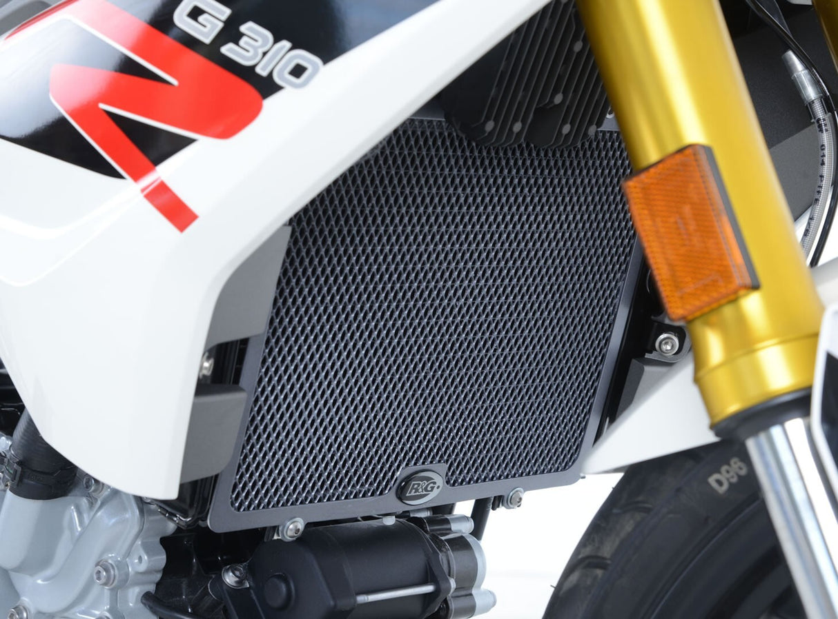 R&G Racing Radiator Guard Black for BMW G310GS 17-up/G310R 17-up