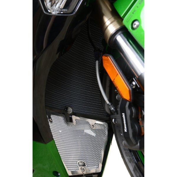 R&G Racing Radiator Guard Black for Kawasaki Ninja H2 SX 18-20/ZH2 2020