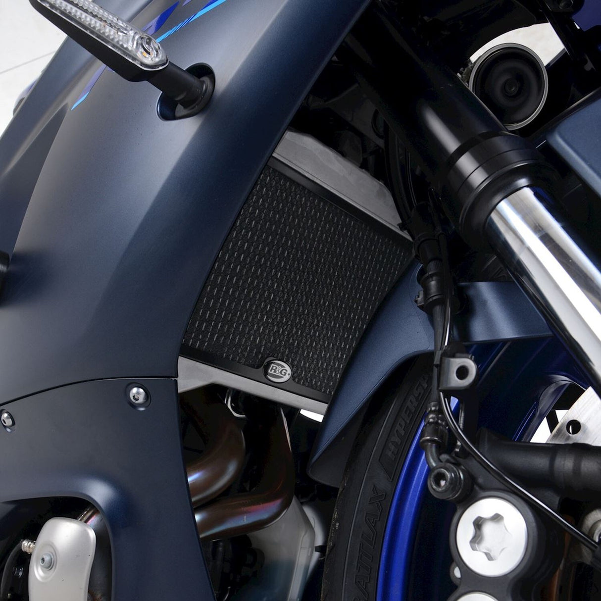 R&G Racing Radiator Guard Black for Yamaha R7 22-Up