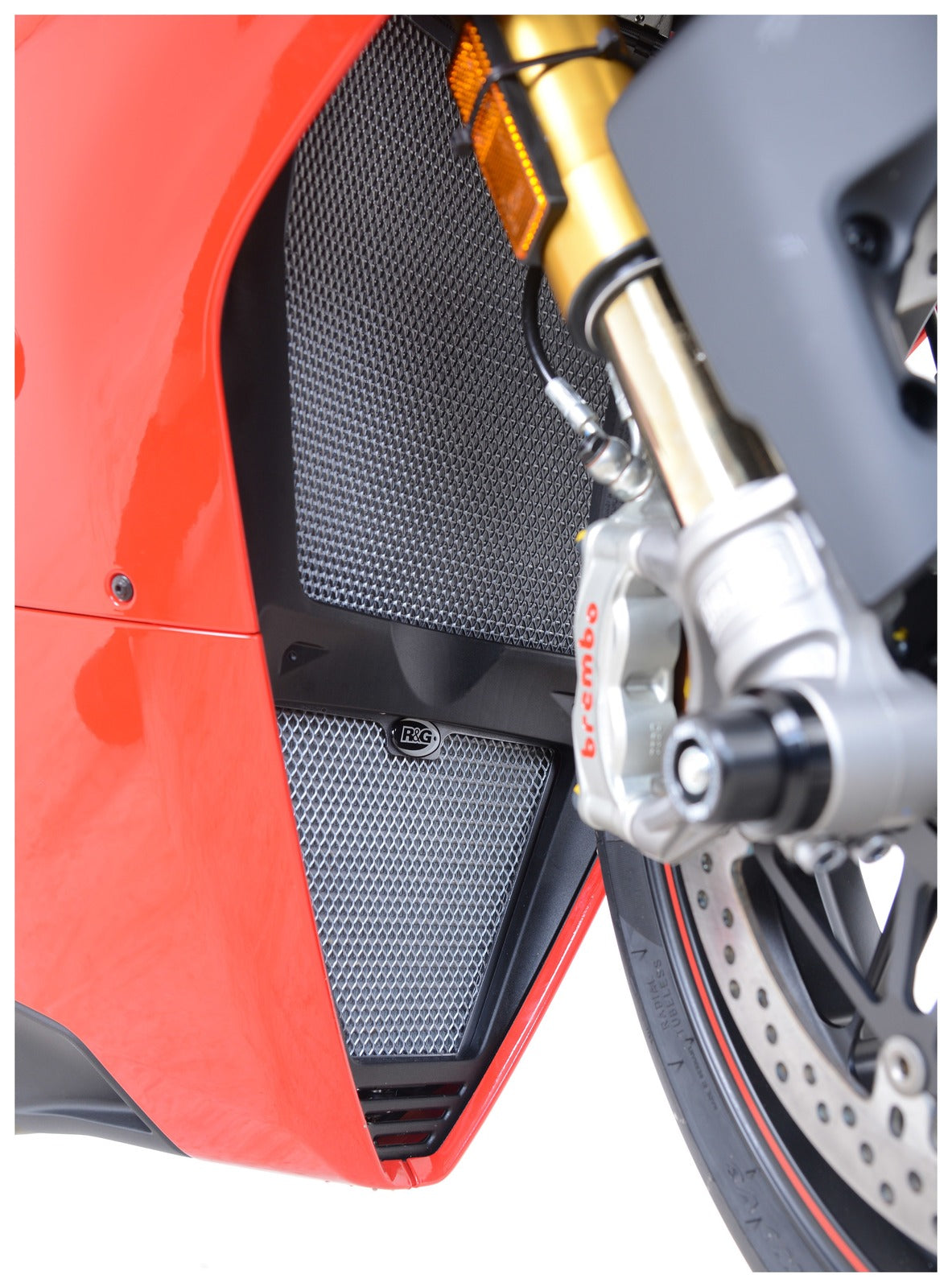 R&G Racing Radiator & Oil Cooler Guard Kit Black for Ducati Panigale V4 17-19/Speciale 2018/V4S 18-19/V4R 20-21