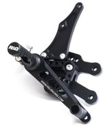 R&G Racing Adjustable Rearsets Black for Suzuki GSX-R600/GSX-R750 11-18