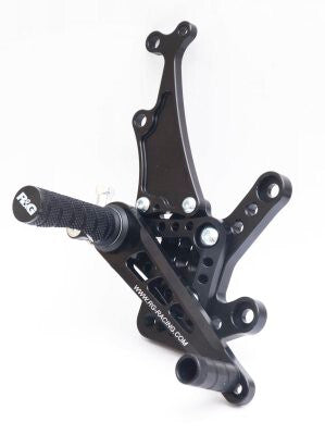 R&G Racing Adjustable Rearsets Black for Kawasaki ZX-10R 11-15