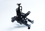 R&G Racing Adjustable Rearsets Black for Kawasaki ZX-10R 16-20