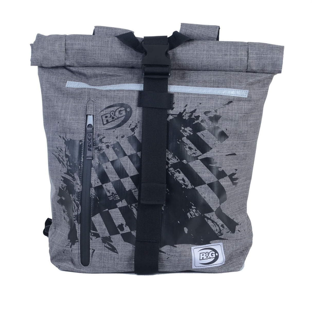 R&G Racing Waterproof Grey Roll-Top Rucksack