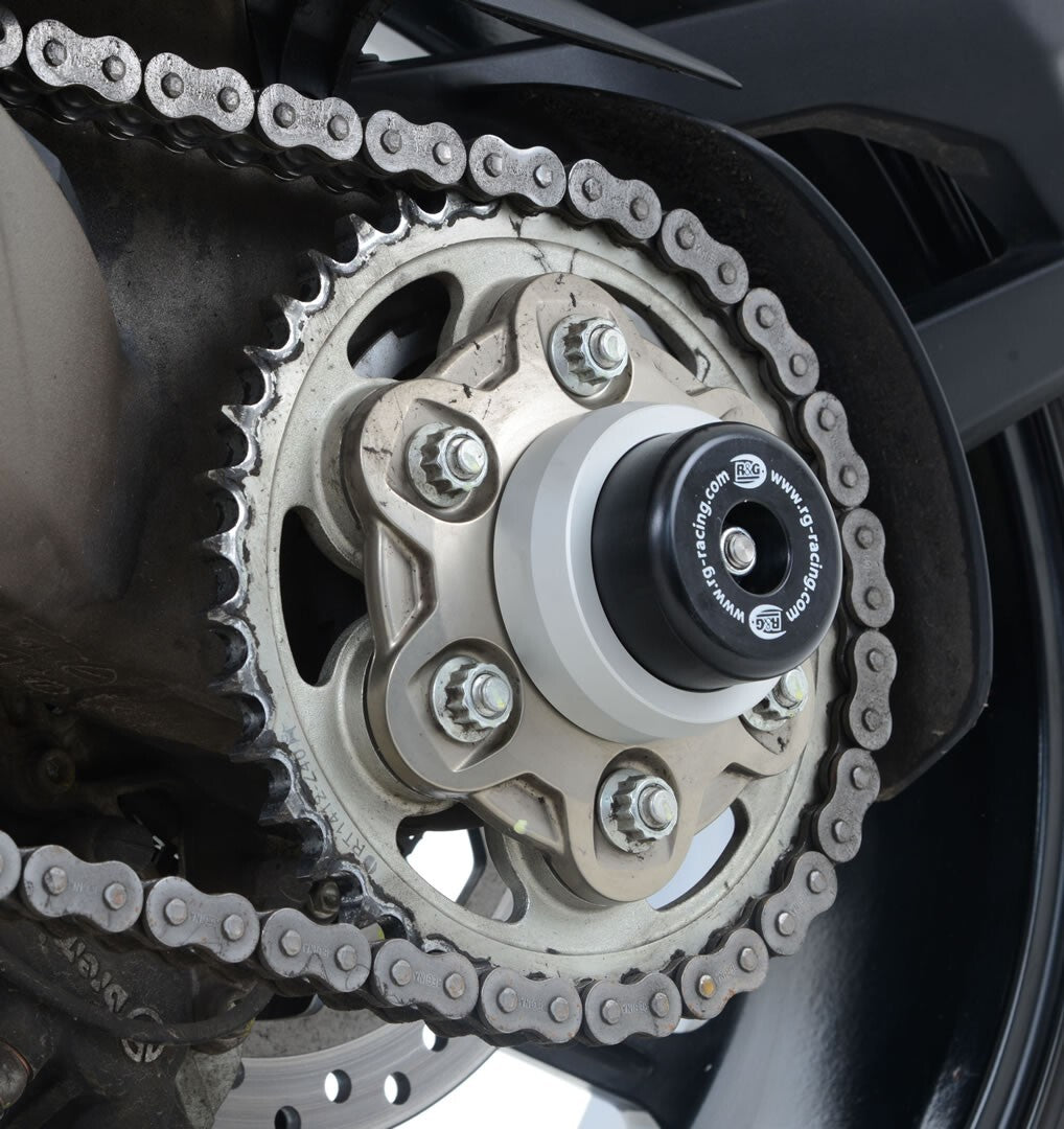 R&G Racing Spindle Blanking Kit Black/Silver for Ducati Multistrada 1200/Multistrada 1200 Gran Turismo