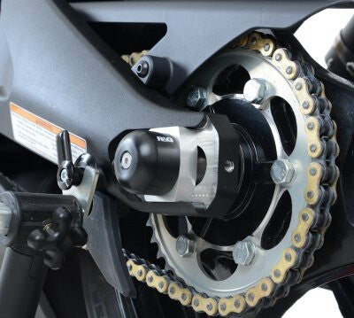 R&G Racing Swingarm Protectors Black for EBR 1190RX 14-Up/1190SX 14-Up