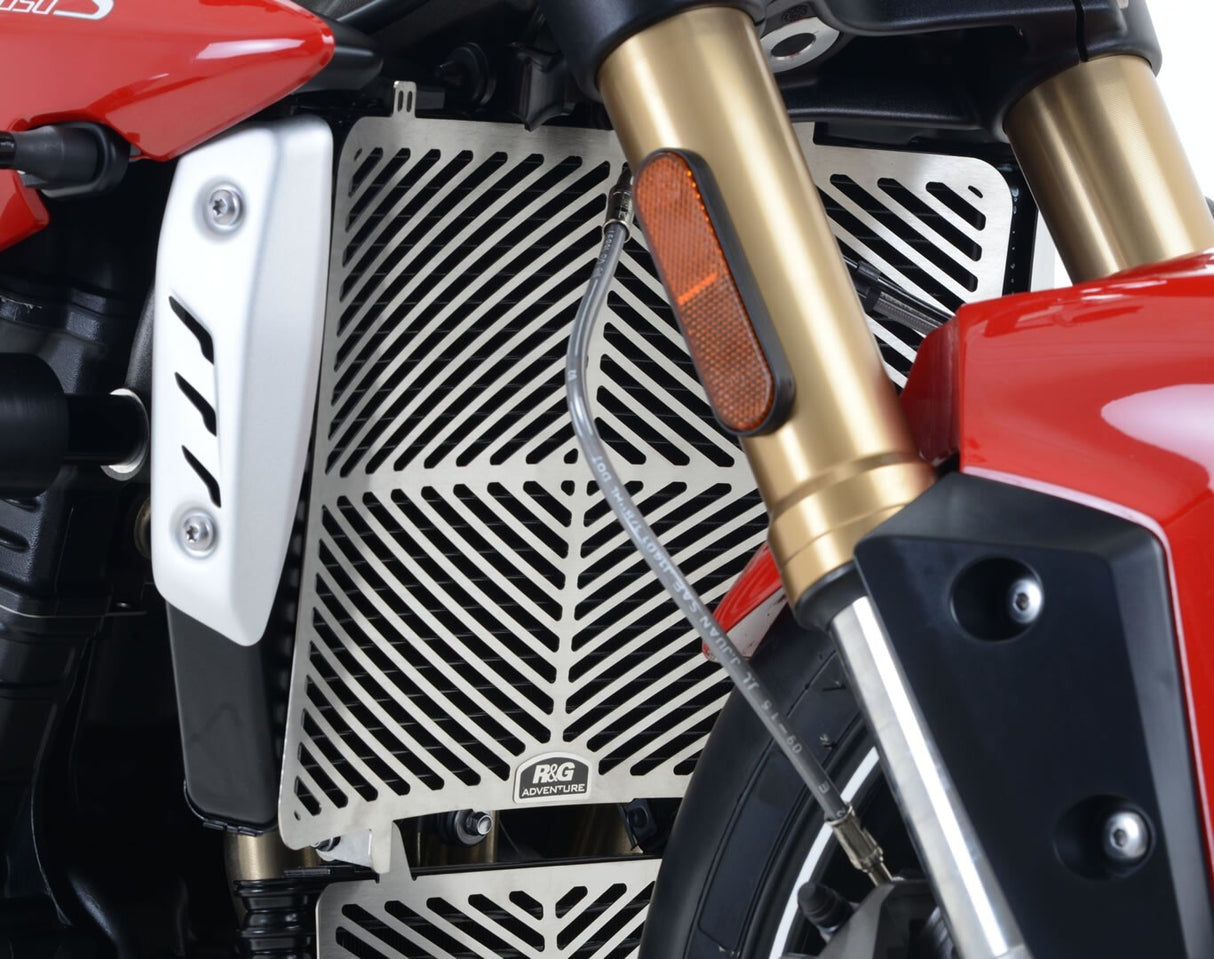 R&G Racing Radiator Guard Stainless Steel for Triumph Speed Triple R 16-18/Speed Triple RS 18-20/Speed Triple S 16-18