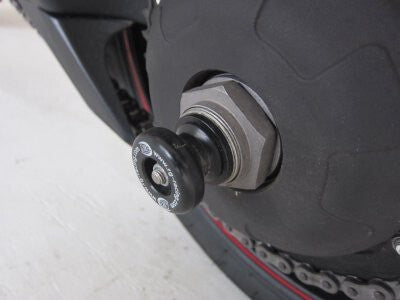 R&G Racing Spindle Sliders Black for Triumph Tiger 1050 Sport 13-14/Tiger 1050 Sport 15-18