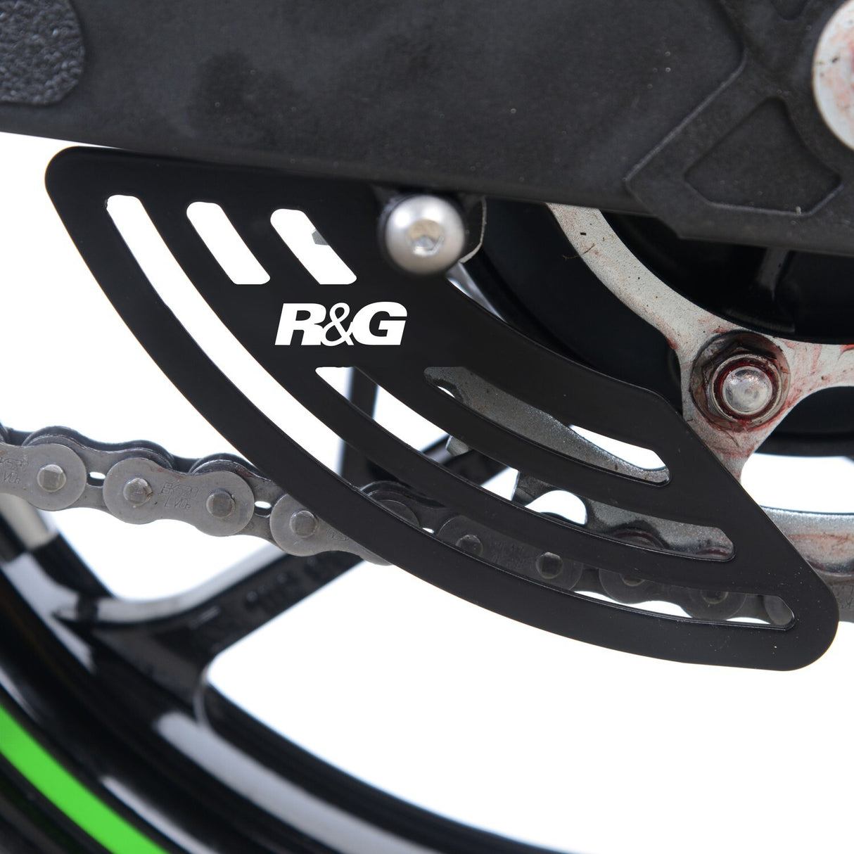 R&G Racing Toe Chain Guard Black for Kawasaki Ninja 250/400 18-/Z400/Z250 19-/ZX-25R 20- Models