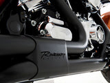 Rinehart Racing RIN-100-0451 Right Side Tuck & Under Headers Black for Touring 09-16