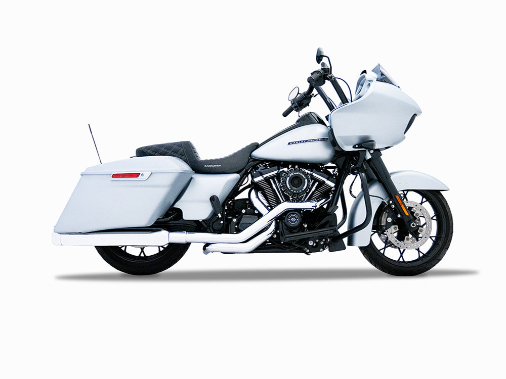 Rinehart Racing RIN-100-0652 True Dual Headers Chrome for Harley-Davidson Touring 17-Up