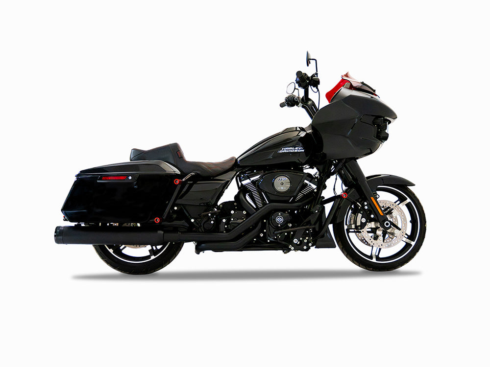 Rinehart Racing RIN-100-0653 True Dual Headers Black for Harley-Davidson Touring 17-Up