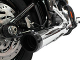 Rinehart Racing RIN-200-0202 2-1 Exhaust System Chrome w/Black End Cap for Deluxe/Softail Slim/Street Bob/Low Rider/Fat Bob 18-Up/Standard 20-Up