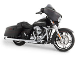 Rinehart Racing RIN-500-0102 4" Slip-On Mufflers Chrome w/Black End Caps for Touring 95-16/Trike 17-20