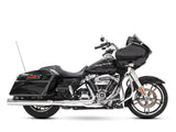 Rinehart Racing RIN-500-0106C 4" Slip-On Mufflers Chrome w/Chrome End Caps for Touring 17-Up