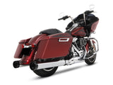 Rinehart Racing RIN-500-0110T 4.5" MotoPro 45 Traditional Slip-On Mufflers Chrome w/Black End Caps for Touring 17-Up