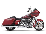 Rinehart Racing RIN-500-0110TC 4.5" MotoPro 45 Traditional Slip-On Mufflers Chrome w/Chrome End Caps for Touring 17-Up