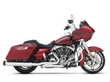 Rinehart Racing RIN-500-0110T 4.5" MotoPro 45 Traditional Slip-On Mufflers Chrome w/Black End Caps for Touring 17-Up