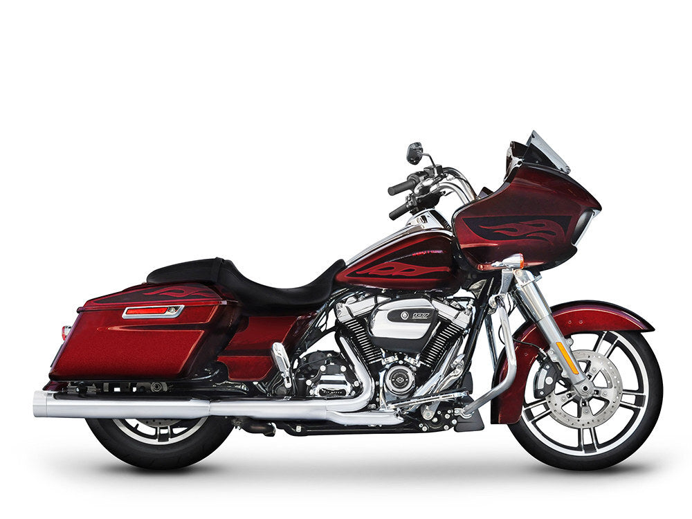 Rinehart Racing RIN-500-0182C 4" DBX40 Slip-On Mufflers Chrome w/Chrome End Caps for Touring 17-Up