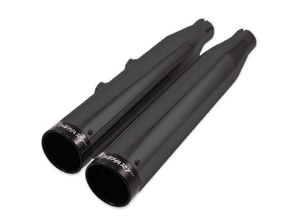 Rinehart Racing RIN-500-0301 3" Slip-On Mufflers Black w/Black End Caps for Harley-Davidson Dyna 95-17