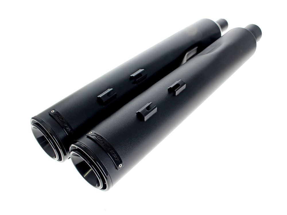 Rinehart Racing RIN-500-1113 4-1/2" HP45XL Slip-On Mufflers Black w/Black End Caps for Touring 17-Up