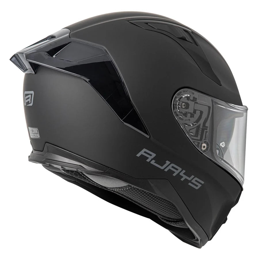 Rjays Dominator III Matte Black Helmet [XL][INTERNAL]