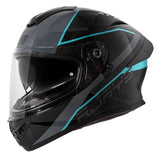 Rjays Apex IV Raker Black/Grey/Aqua Helmet