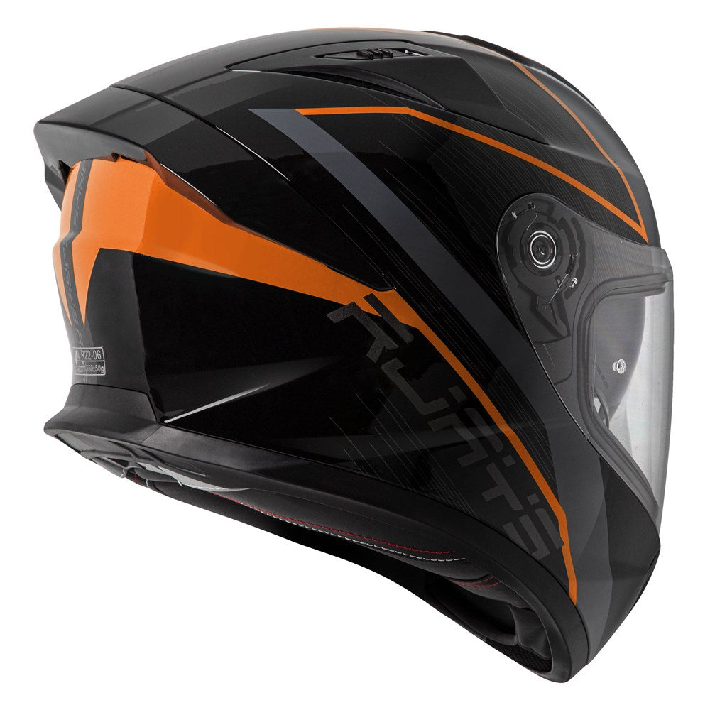 Rjays Apex IV Raker Black/Grey/Orange Helmet