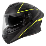 Rjays Apex IV Raker Matte Black/Grey/Yellow Helmet