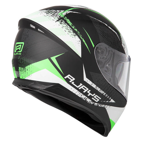 Rjays Dominator II Strike Matte Black/Green Helmet - EasyR