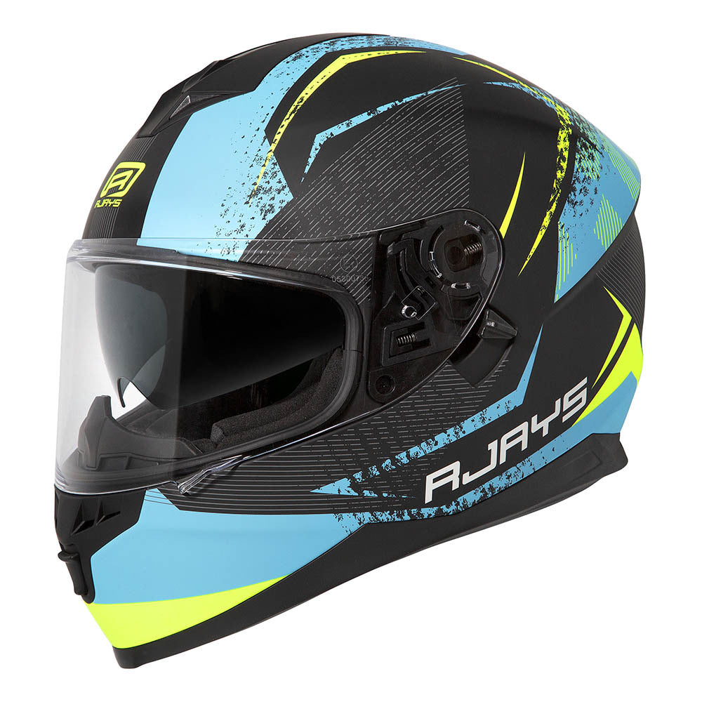 Rjays Dominator II Strike Matte Blue/Yellow Helmet - EasyR