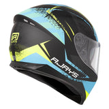 Rjays Dominator II Strike Matte Blue/Yellow Helmet [Size: LG] [INTERNAL]