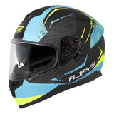 Rjays Dominator II Strike Matte Blue/Yellow Helmet [Size: LG] [INTERNAL]
