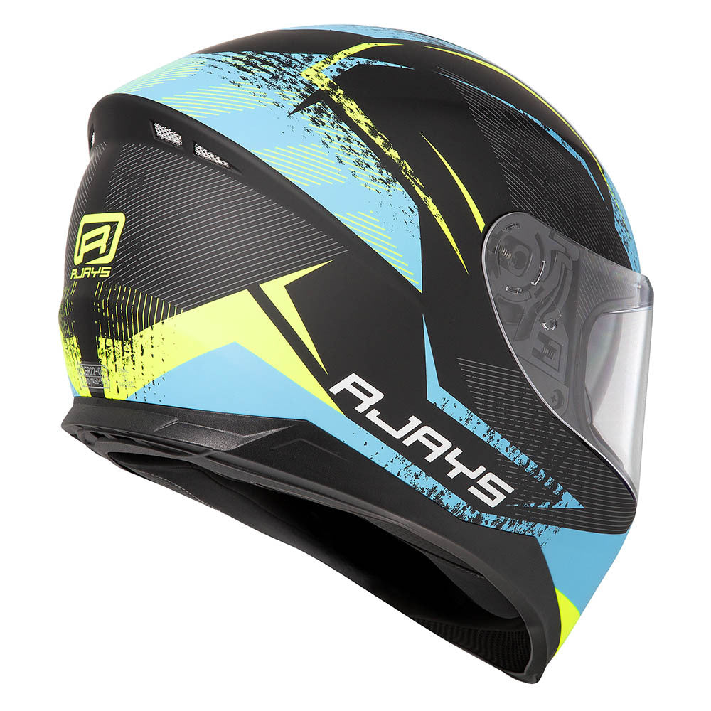 Rjays Dominator II Strike Matte Blue/Yellow Helmet - EasyR