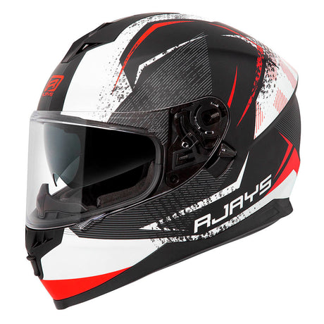 Rjays Dominator II Strike Matte White/Red Helmet - EasyR