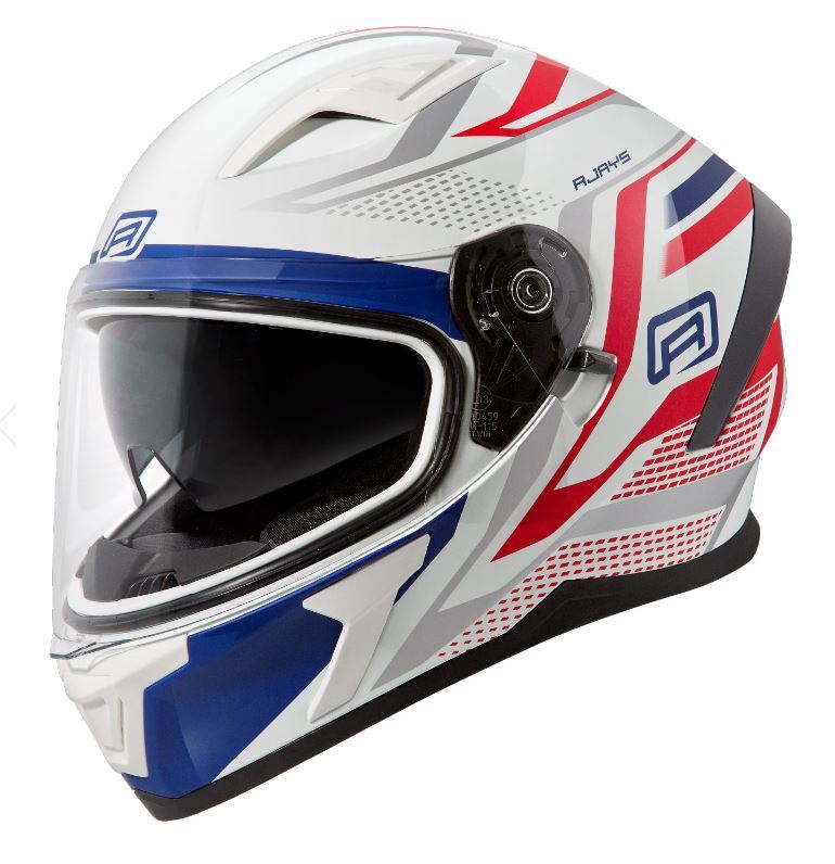 Rjays Apex III Ignite White/Blue Helmet - EasyR