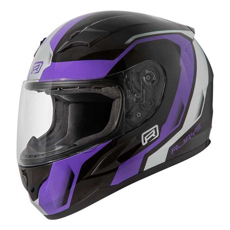 Rjays Grid Gloss Black/Purple Helmet - EasyR