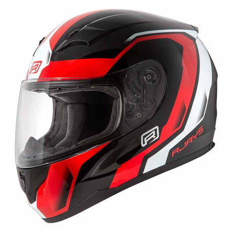 Rjays Grid Gloss Black/Red Helmet - EasyR