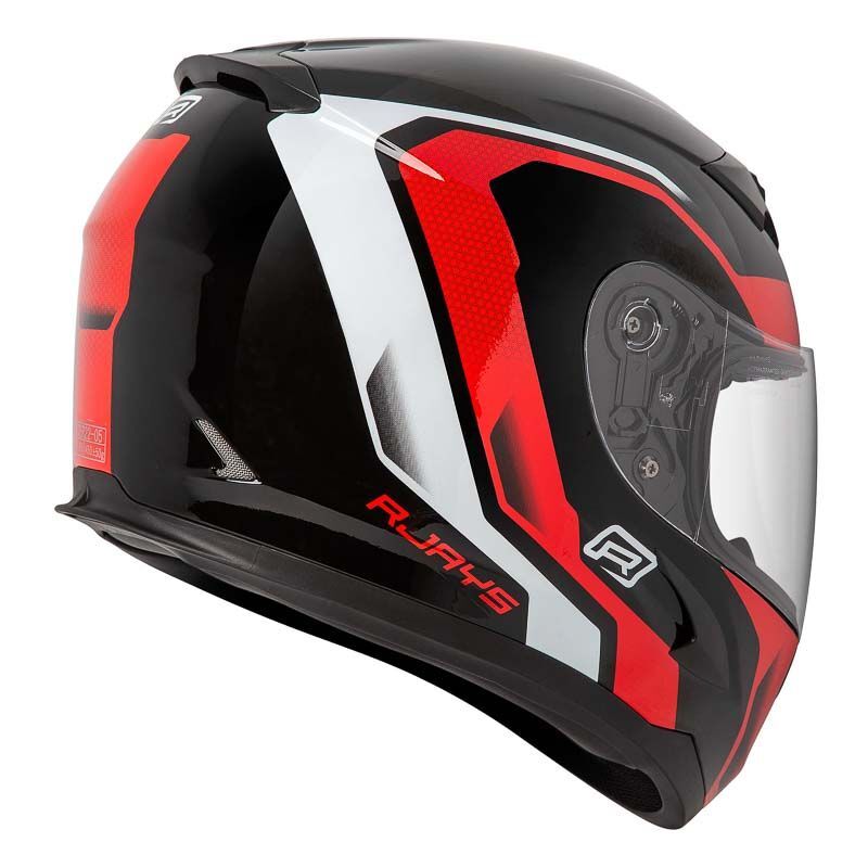 Rjays Grid Gloss Black/Red Helmet - EasyR