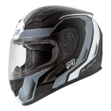 Rjays Grid Gloss Black/White Helmet - EasyR