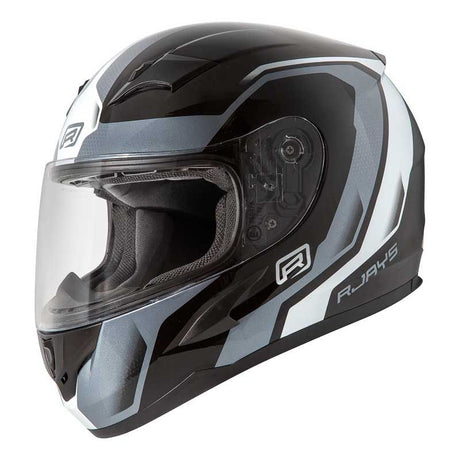 Rjays Grid Gloss Black/White Helmet - EasyR