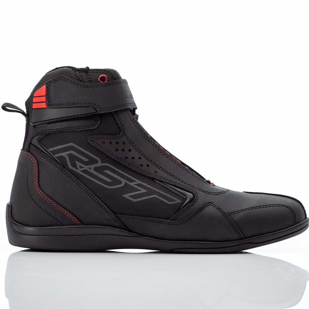 RST Frontier CE Black/Red Riding Shoes