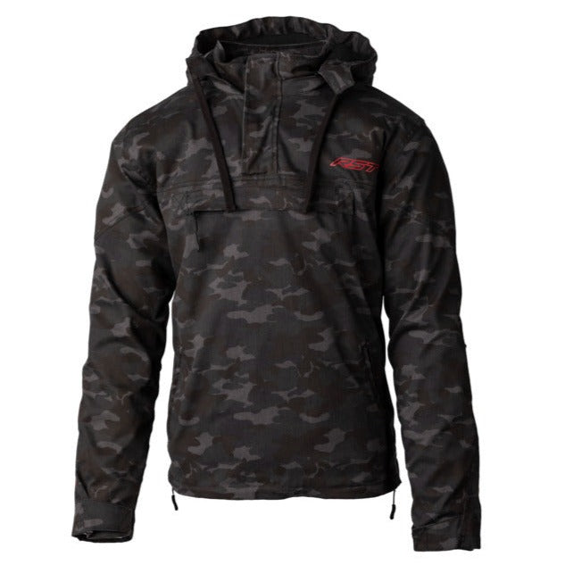 RST Loadout 1/4 Zip Reinforced Navy Camo Textile Hoodie Jacket