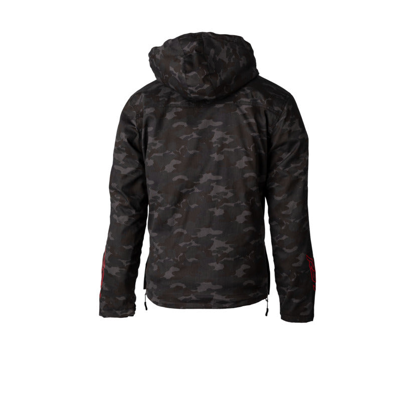 RST Loadout 1/4 Zip Reinforced Navy Camo Textile Hoodie Jacket