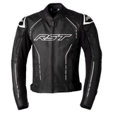 RST S-1 CE Black/White Leather Jacket