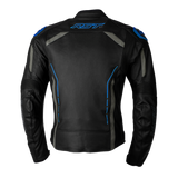 RST S-1 CE Black/Grey/Blue Leather Jacket