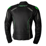 RST S-1 CE Black/Grey/Neon Green Leather Jacket