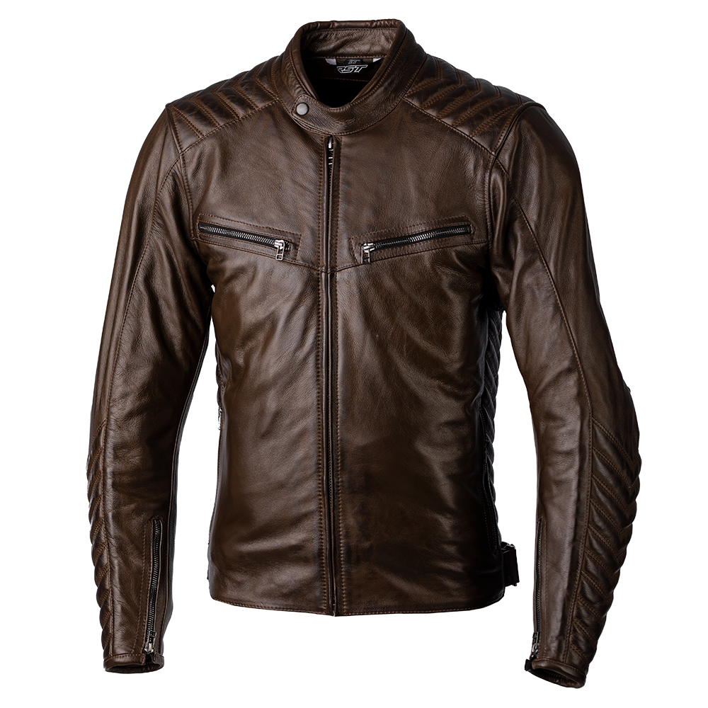 RST Roadstar III CE Brown Leather Jacket