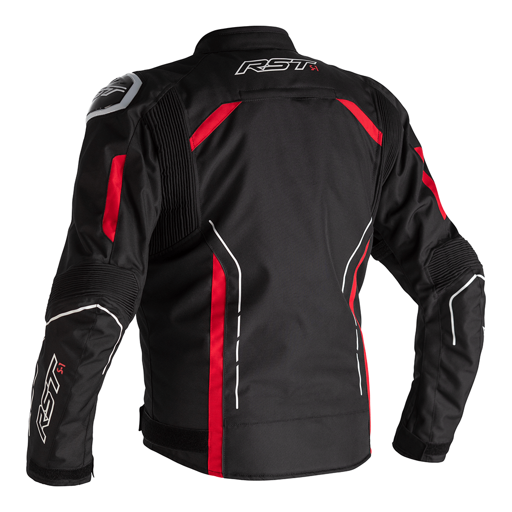 RST S-1 CE WP Black/Red Textile Jacket